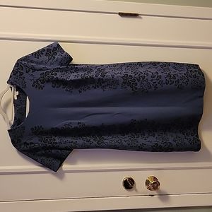 Boden Blue & Black sheath dress